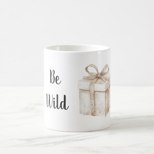 野生の蛇柄ギフト クリーム モーフィングマグカップ (中央)