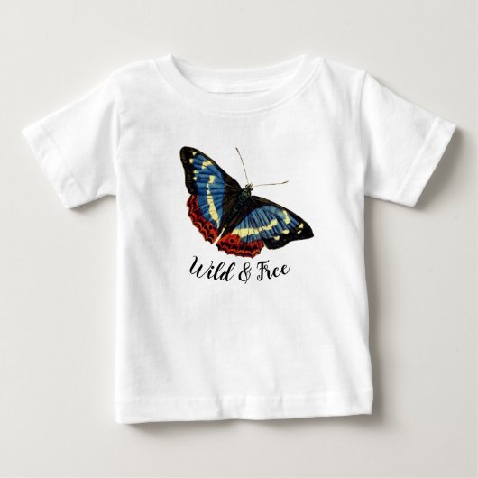 野生の蝶 ベビーTシャツ (正面)