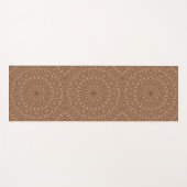 野生の西のブラウンロープの万華鏡のように千変万化するパターン ヨガマット (正面(横))