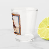 野生の西の強く反対する馬の西部のカウボーイ ショットグラス (右)