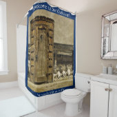 野生の西の私達の離れ家への歓迎 シャワーカーテン (インサイチュ)