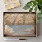 野生の西の草原の西部の小さな町 薄葉紙 (ギフト)