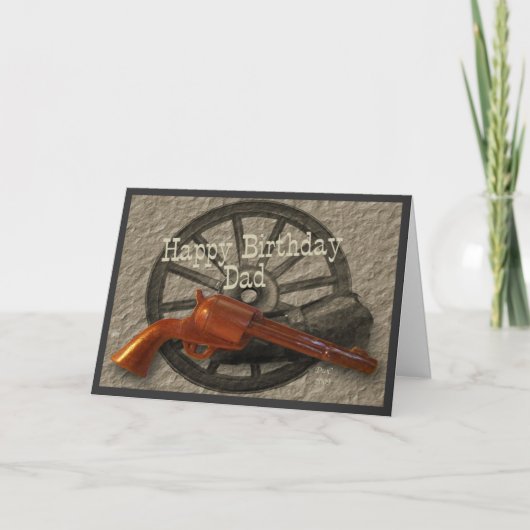 野生の西の~のハッピーバースデーのパパ カード (正面)