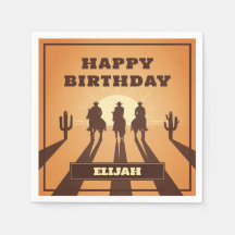 野生の西カウボーイの夕日