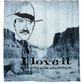 野生の西 シャワーカーテン (正面)