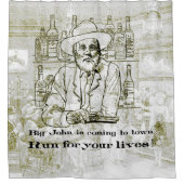 野生の西 シャワーカーテン (正面)