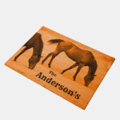 野生の西、馬は、姓の玄関マットを加えます ドアマット (アングル)