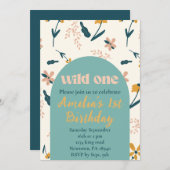 野生の誕生日の招待状 招待状 (正面/裏面)