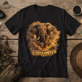 野生の象 | アフリカの野生生物の力強さ トライブレンドＴシャツ