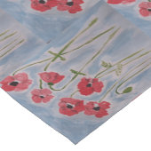 野生の赤いケシのテーブルクロス ショートテーブルランナー (コーナー)