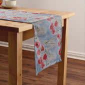 野生の赤いケシのテーブルクロス ショートテーブルランナー (インサイチュ)