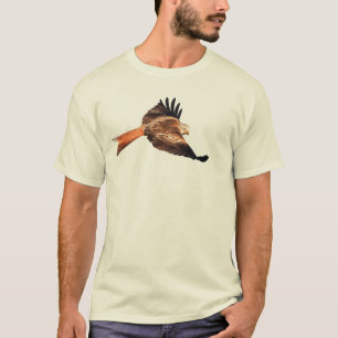 野生の赤い凧 Tシャツ