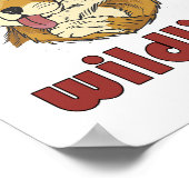 野生の赤い狐 - かわいい キツネ ポスター (角)