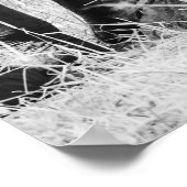 野生の赤ちゃんゾウのブラックアンドホワイトポスター ポスター (角)