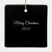 野生の赤威厳のある深紅色 セラミックオーナメント (裏面)