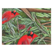 野生の赤威厳のある深紅色 テーブルクロス (正面(横))