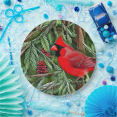 野生の赤威厳のある深紅色 ペーパープレート (パーティー)