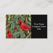 野生の赤威厳のある深紅色 名刺 (正面)