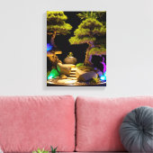 野生の蹴森 キャンバスプリント (インサイチュ (リビング))