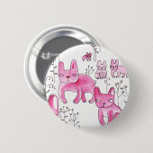 野生の野生分野のフランス語 缶バッジ (正面&裏面)