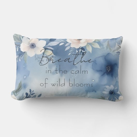 野生の開花の穏やかさを吸い込む アウトドアクッション (正面)