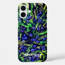 野生の青いクローベリー iPhone 16 PLUSケース