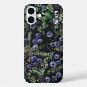 野生の青いクローベリー iPhone 16 PLUSケース