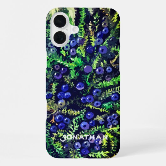 野生の青いクローベリー iPhoneケース (裏面)