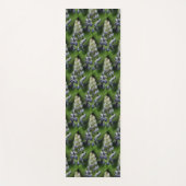 野生の青いルピネの花の自然模様 ヨガマット (正面)