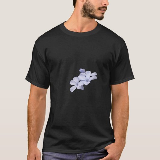 野生の青い花の自然T Tシャツ (正面)