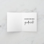 野生の青フローラ妊娠が親の明らかにカスタムする 案内状 (内部)