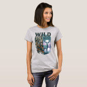 野生の静寂 グリズリーと鹿のワイルドネスTシャツ Tシャツ (正面フル)
