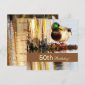 野生の風景 50歳の誕生日パーティー招待状 招待状 (正面/裏面)