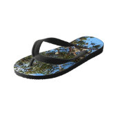 「野生の飛行：白いオーストラリア産のコカトス キッズビーチサンダル (アングル)