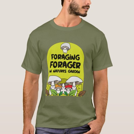 野生の食べ物を採集する Tシャツ (正面)