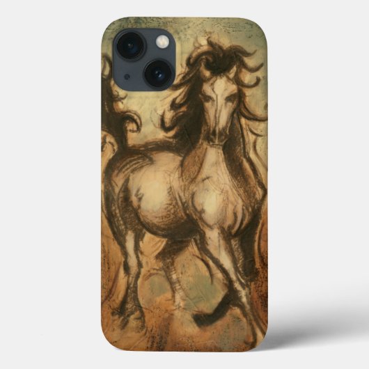 野生の馬および暖かい色 Case-Mate iPhoneケース (裏面)