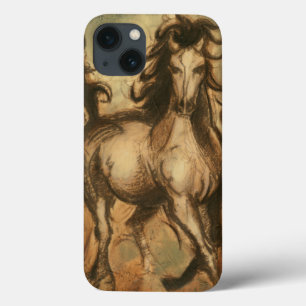 野生の馬および暖かい色 iPhone 13ケース