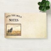 野生の馬に粘着性のポストに注ぐ ポストイット (オフィス)