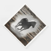 野生の馬のギャロッピング (コーナー)