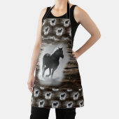 野生の馬のギャロッピング エプロン (インサイチュ)