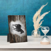 野生の馬のギャロッピング フォトプラーク (側面)