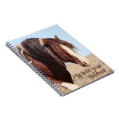 野生の馬のスプラッシュ ノートブック (右側)