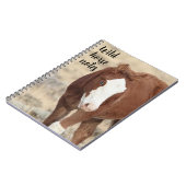 野生の馬のノート ノートブック (左側)