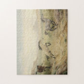 野生の馬のパズル ジグソーパズル (縦)