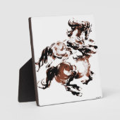 野生の馬のプラーク フォトプラーク (正面)