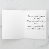 野生の馬のペア カード (内部)