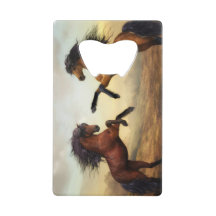 野生の馬のペア