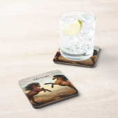 野生の馬のペア コースター (右側)