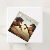 野生の馬のペア フェイバータグ (インサイチュ)