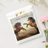 野生の馬のペア フェイバーバッグ (封をした状態)